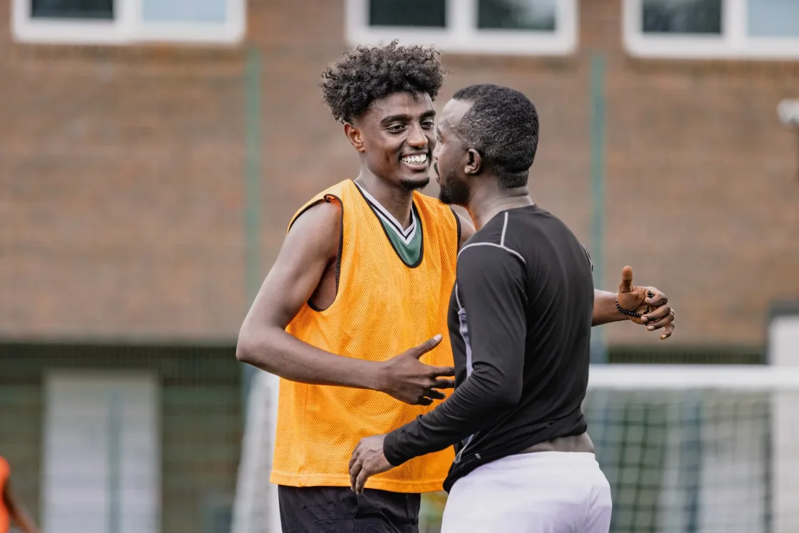 Refugee football match