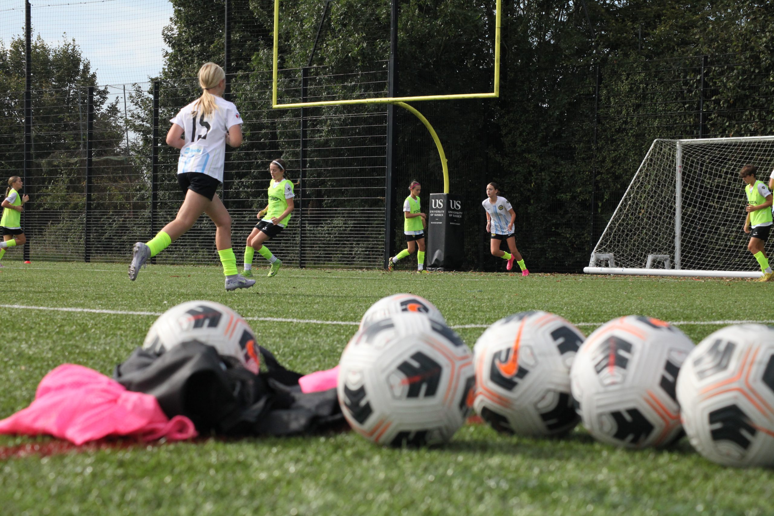Villa Galaxy girls warming up